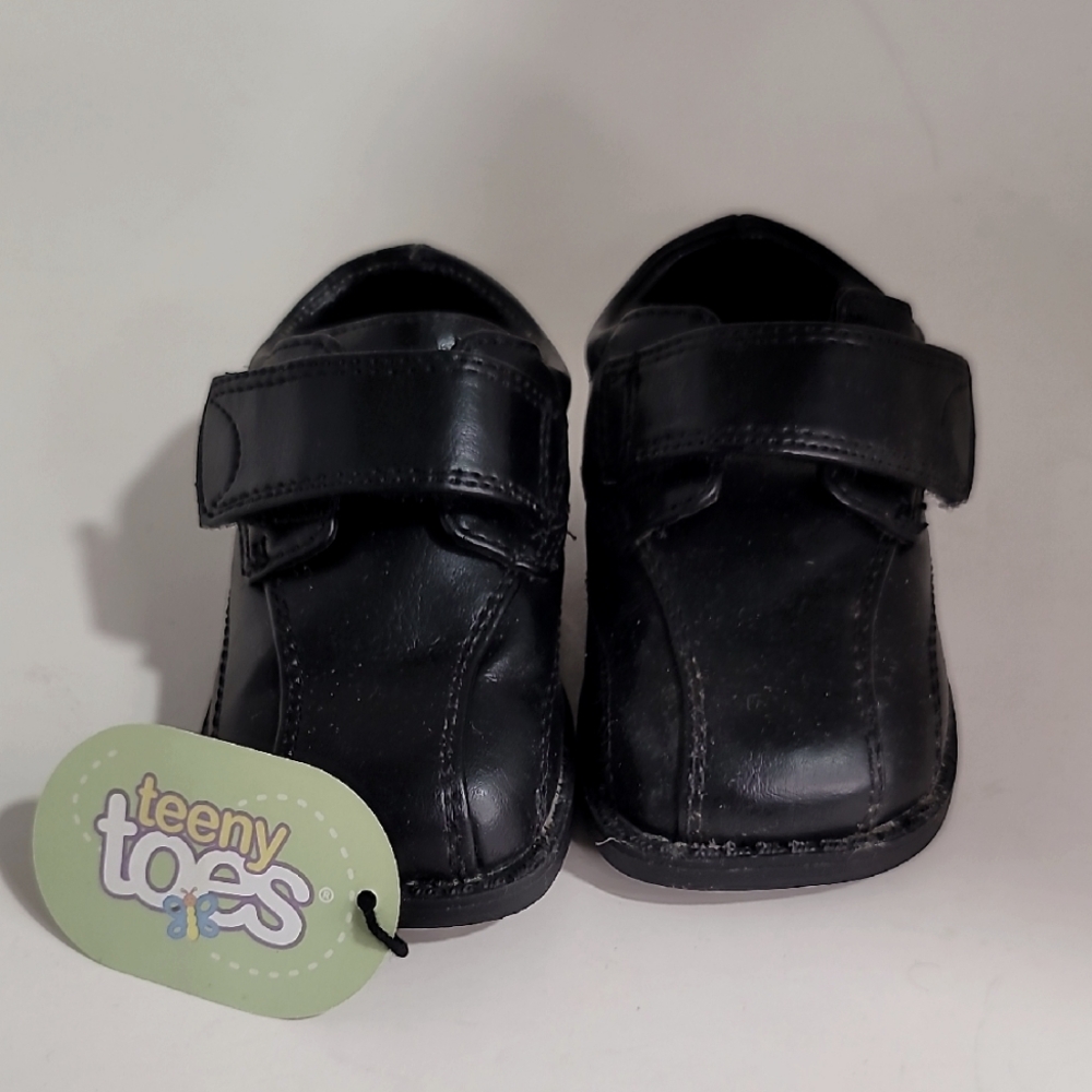 Teeny Toe Classic Black Baby Dress Shoes